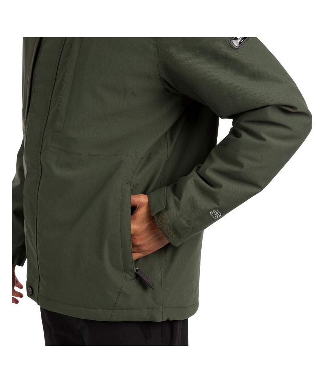 Mens discott waterproof jacket ivy Trespass