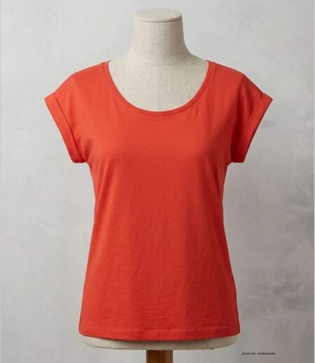 Tee-shirt MAYFLOWER DELHI1 sans manches : l'éclat vitaminé en coton flammé