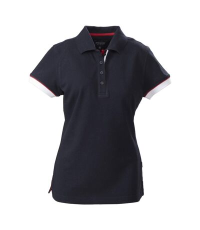 James Harvest Womens/Ladies Antreville Polo Shirt (Navy)