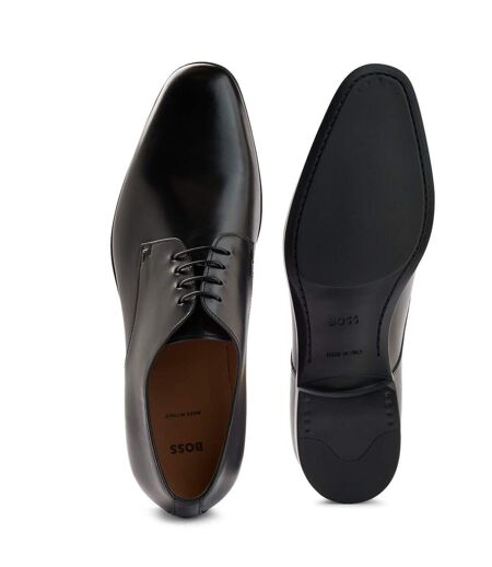 Mens Kensington Leather Derby Shoes Black Boss