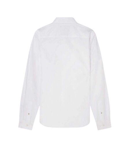 Mens Oxford Regular Long-sleeved Button-down Shirt White Ted Baker