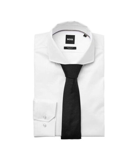 Mens Silk Tie One Size Black Boss