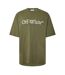 T-shirt Motif/style Lettrage Bookish Homme Vert Mousse Blanc Off White-2