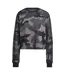 Sweat Court Motif/style Camouflage Essentials Femme Noir Adidas-2