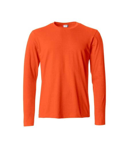 T-shirt basic homme orange sang Clique