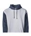 Sweat À Capuche Homme Gris Chiné Bleu Ardoise Independent-2