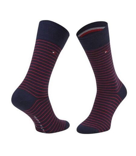Chaussettes Motif/style Uni Homme Bleu Marine Rouge Tommy Hilfiger