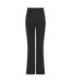 Womens/ladies flared leggings black SF-2