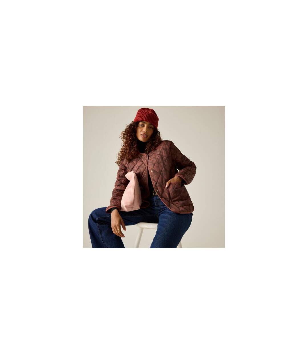 Doudoune Motif/style Fleur D´ombre Maia Femme Marron Rouge Regatta-1