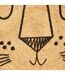 Tapis Enfant Déco en Jute Lion 90cm Marron-3