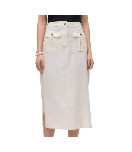 Jupe ecru femme vero moda luna pocket