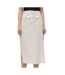 Jupe ecru femme vero moda luna pocket-1