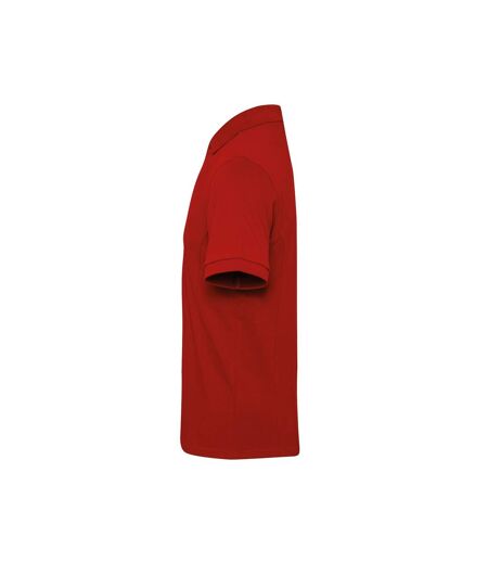 Polo Piqué Coolchecker Homme Rouge Premier