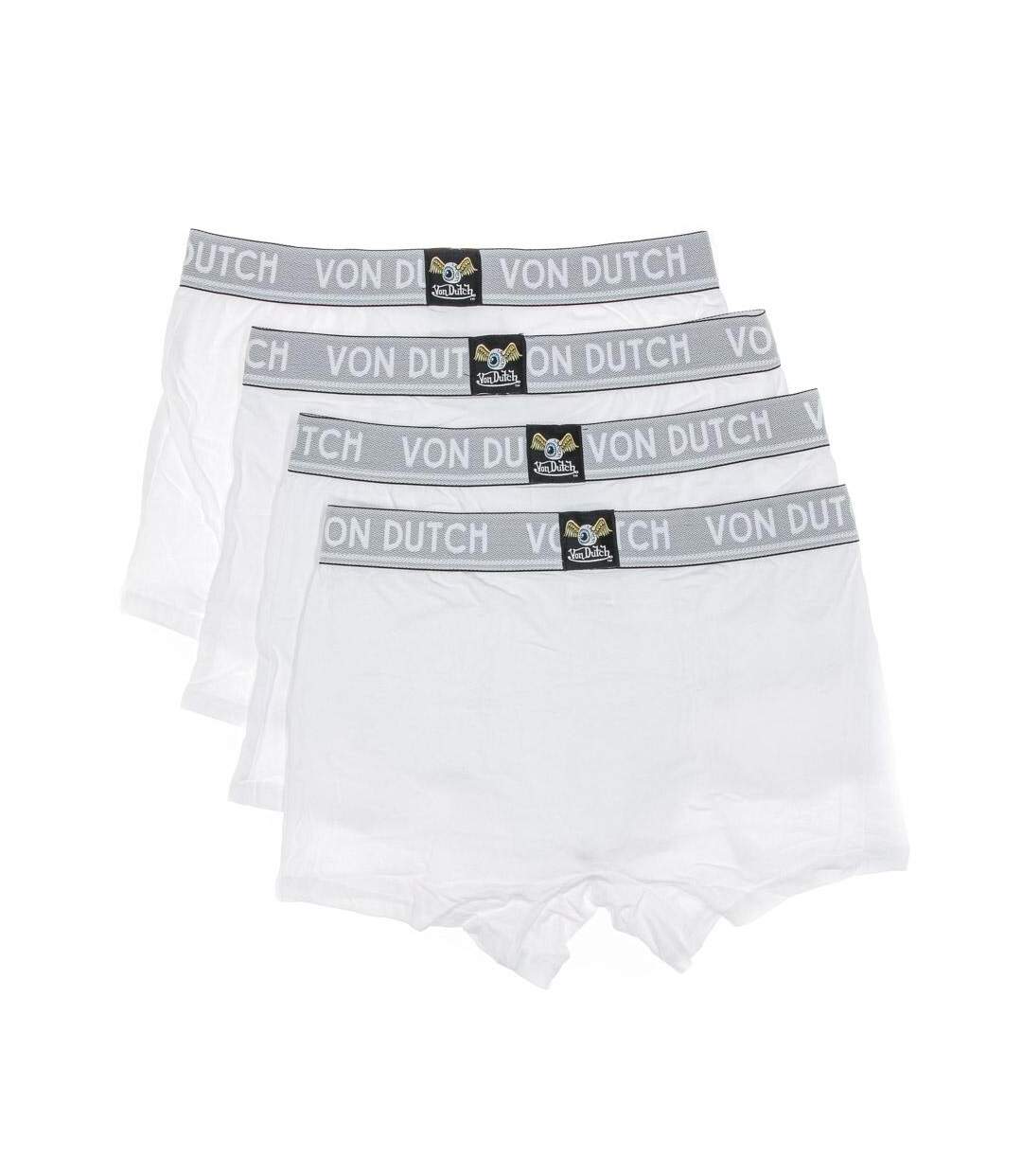 X4 Boxers Homme Blanc Von Dutch ORIAS - L-3