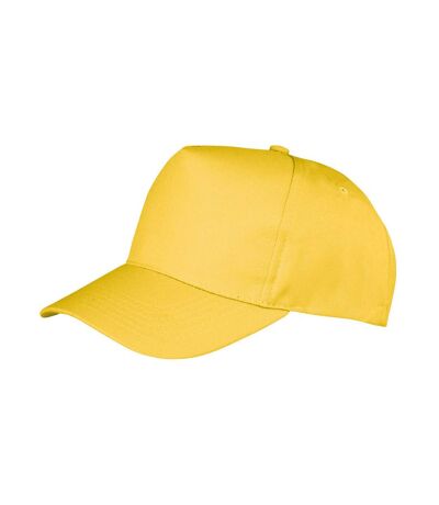 Result Headwear Boston 5 Panel Polycotton Baseball Cap (Yellow) - UTRW9750