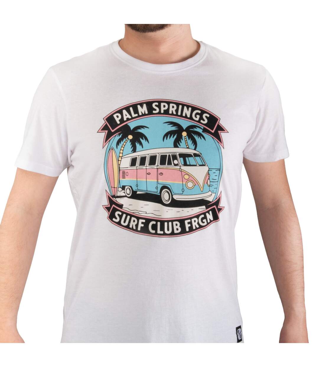 T-shirt homme en jersey 140GSM imprimé devant Van Freegun-2