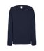 Sweatshirt à manches raglan femme bleu marine profond Fruit of the Loom