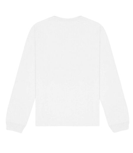 Unisex Adult Heavy Long-sleeved T-shirt White Sabella
