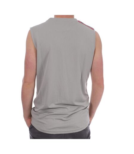 Débardeur Gris aux Bandes Rouges Homme Hungaria Training Pro Sleveless - S