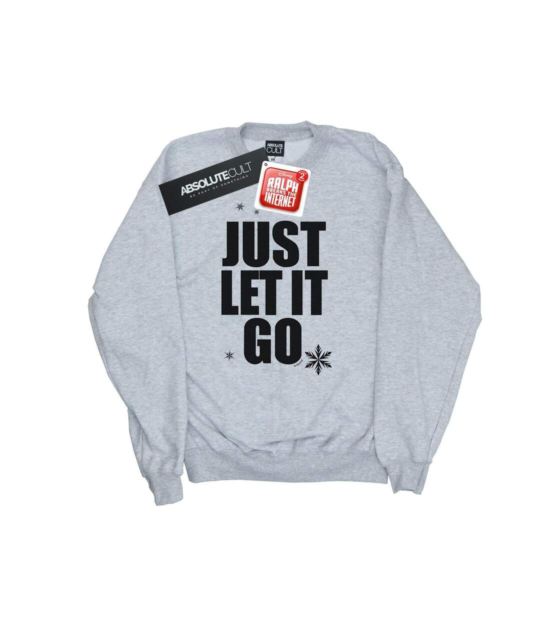 Disney Sweatshirt Womens/Ladies Wreck It Ralph's Shirt Elsa's Shirt (Gris sportif) - UTBI43104-1