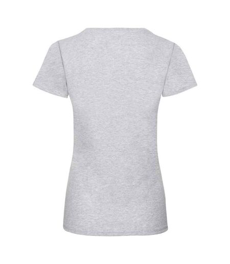 Fruit of the Loom Womens/Ladies Valueweight Heather Lady Fit T-Shirt (Heather Grey) - UTPC5915