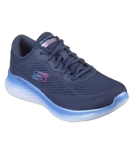 Womens/ladies skech-lite pro-stunning steps trainers navy/blue Skechers