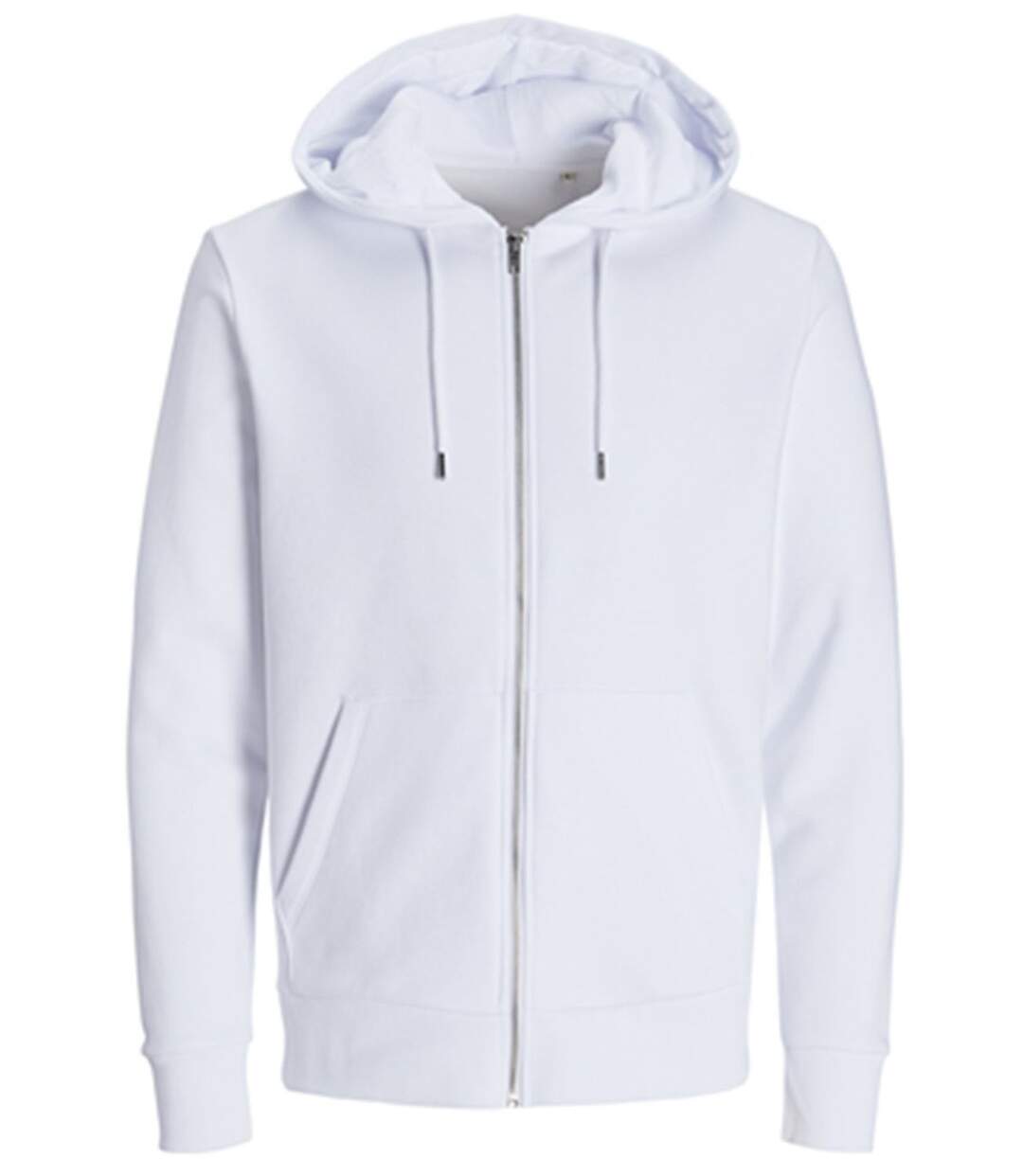 Sweat zippé à capuche - JACK&JONES - Unisexe - JJ3907 - blanc-2