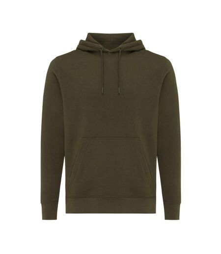 Unisex adult rila recycled cotton lightweight hoodie khaki green Iqoniq