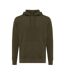 Unisex adult rila recycled cotton lightweight hoodie khaki green Iqoniq-1