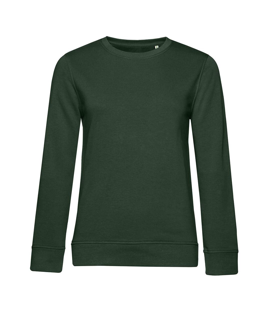 Womens/ladies inspire crew neck jumper forest green B&C