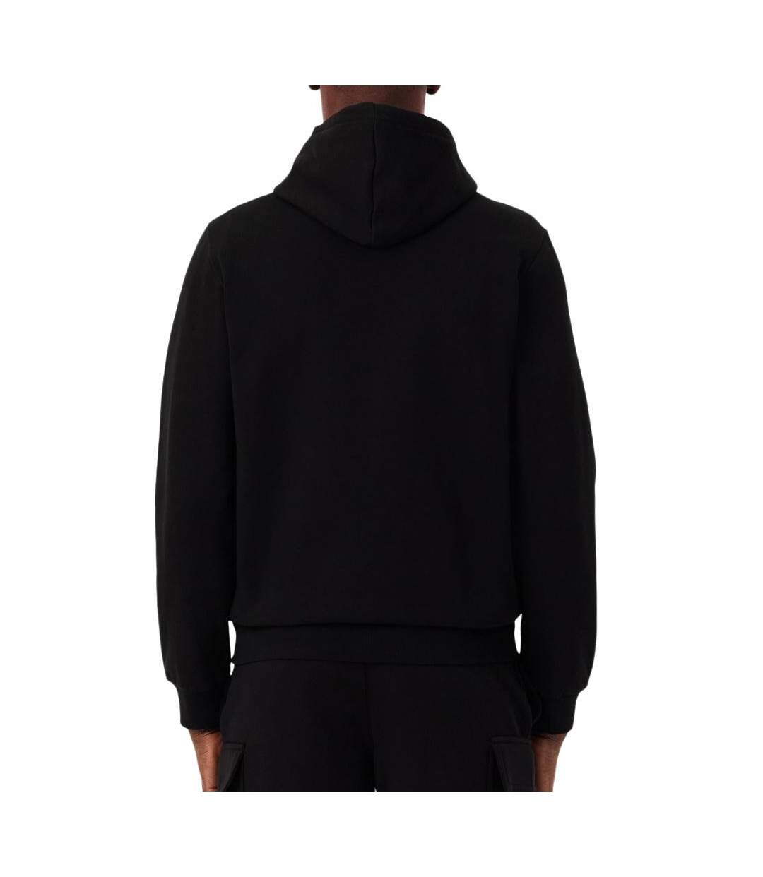 Sweat zippé noir homme lacoste zipped-2
