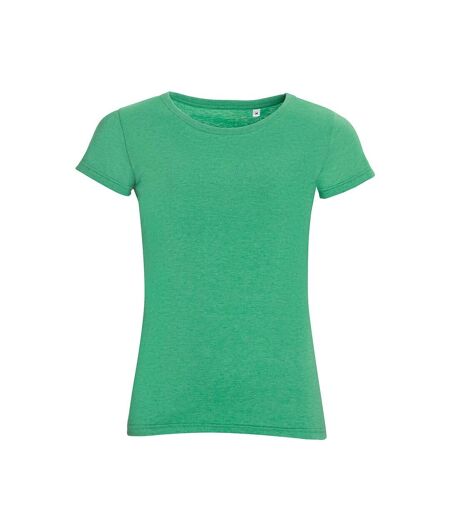 SOLS Womens/Ladies Mixed Short Sleeve T-Shirt (Heather Green)