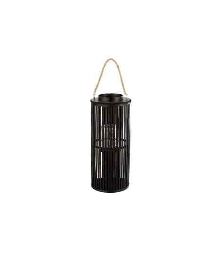 Lanterne Déco en Bambou Tube 60cm Noir