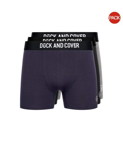 Boxers Bronteen Homme Bleu Marine Noir Gris Chiné Duck And Cover