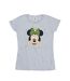 Disney Femme/Les femmes Minnie Mouse Happy Christmas - T-shirt en coton (Gris sportif) - UTBI48836-1