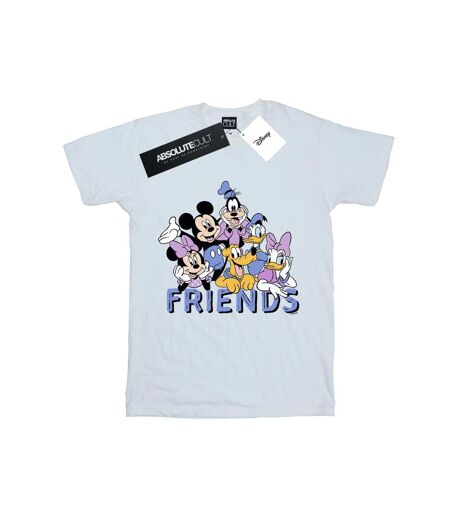 Disney Femme/Les femmes - T-shirt classique en coton Friends Boyfriend (Amis) (Blanc) - UTBI38008