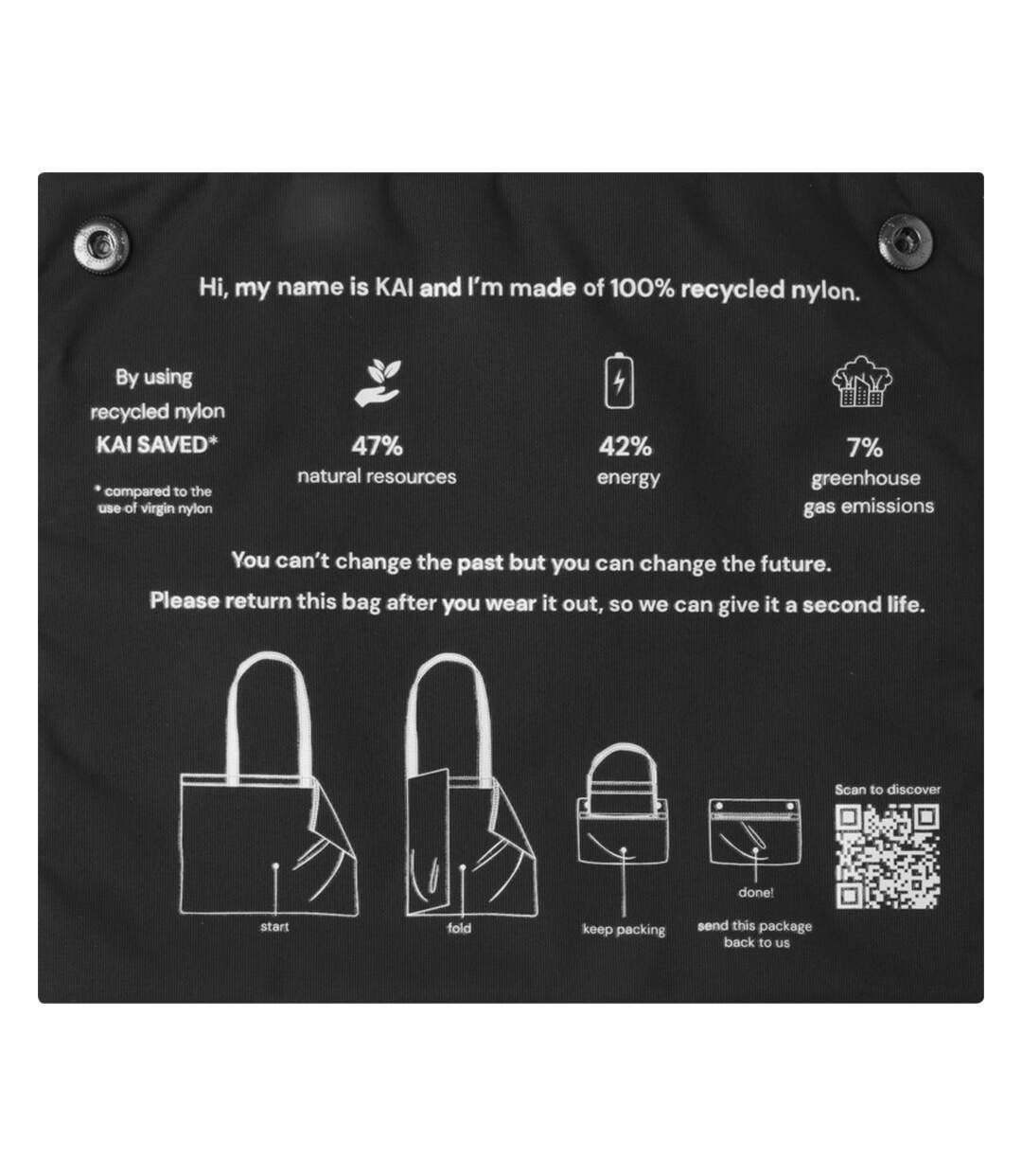 Tote Bag Kai Taille Unique Noir Uni Generic-4