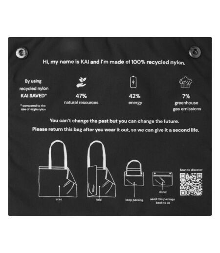 Tote Bag Kai Taille Unique Noir Uni Generic