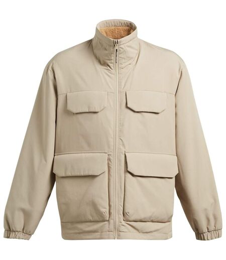 Mens Chest Pocket Relaxed Fit Soft Shell Jacket Brown Under Armour