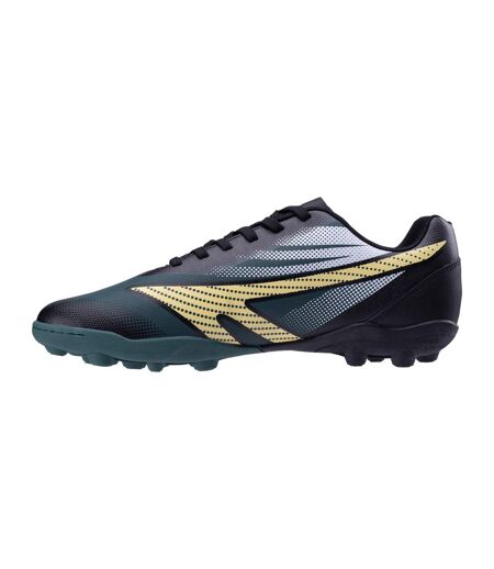 Chaussures De Foot Pour Terrain Ferme Hilan Homme Noir Turquoise Foncé Jaune Clair Hi-Tec