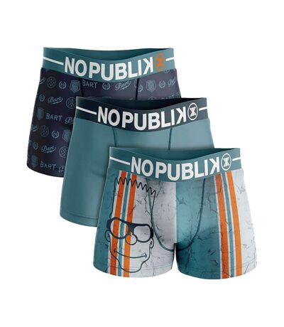 Boxer No Publik Featuring Simpsons Homme Confort et Fantaisie en Coton -Assortiment modèles photos selon arrivages- - Pack de 3