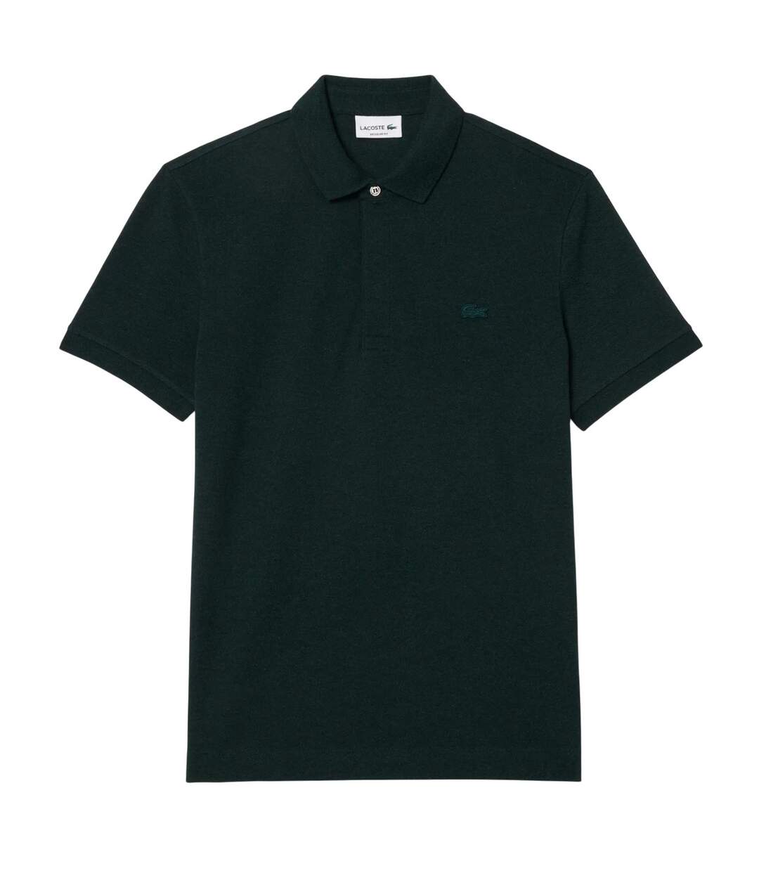 Mens Paris Stretch Regular Polo Shirt Dark Green Lacoste-2