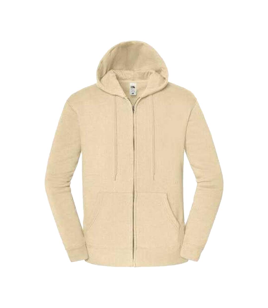 Veste Unie À Capuche Ajustable Iconic Premium Adulte Beige Fruit Of The Loom-1