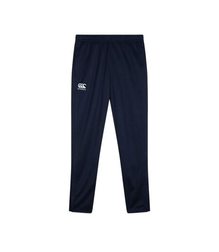 Womens/ladies Stretch Tapered Leg Jogging Bottoms Navy Canterbury