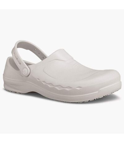 Shoes For Crews Mens Zinc Clogs (White) - UTFS7374