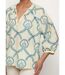 Blouse ample broderies ajourées manches 3/4-4