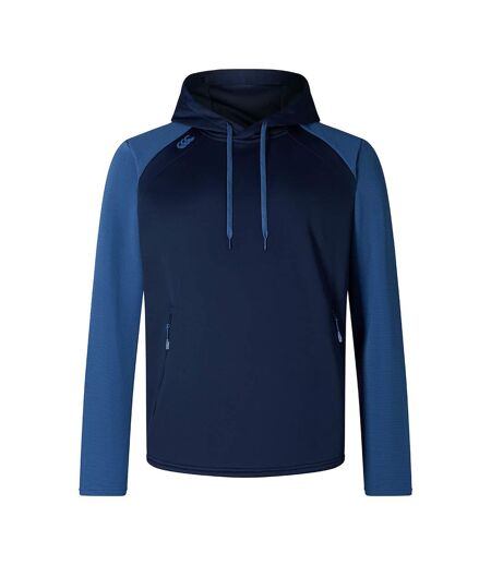 Sweat À Capuche Entraînement Elite Adulte Bleu Marine Canterbury