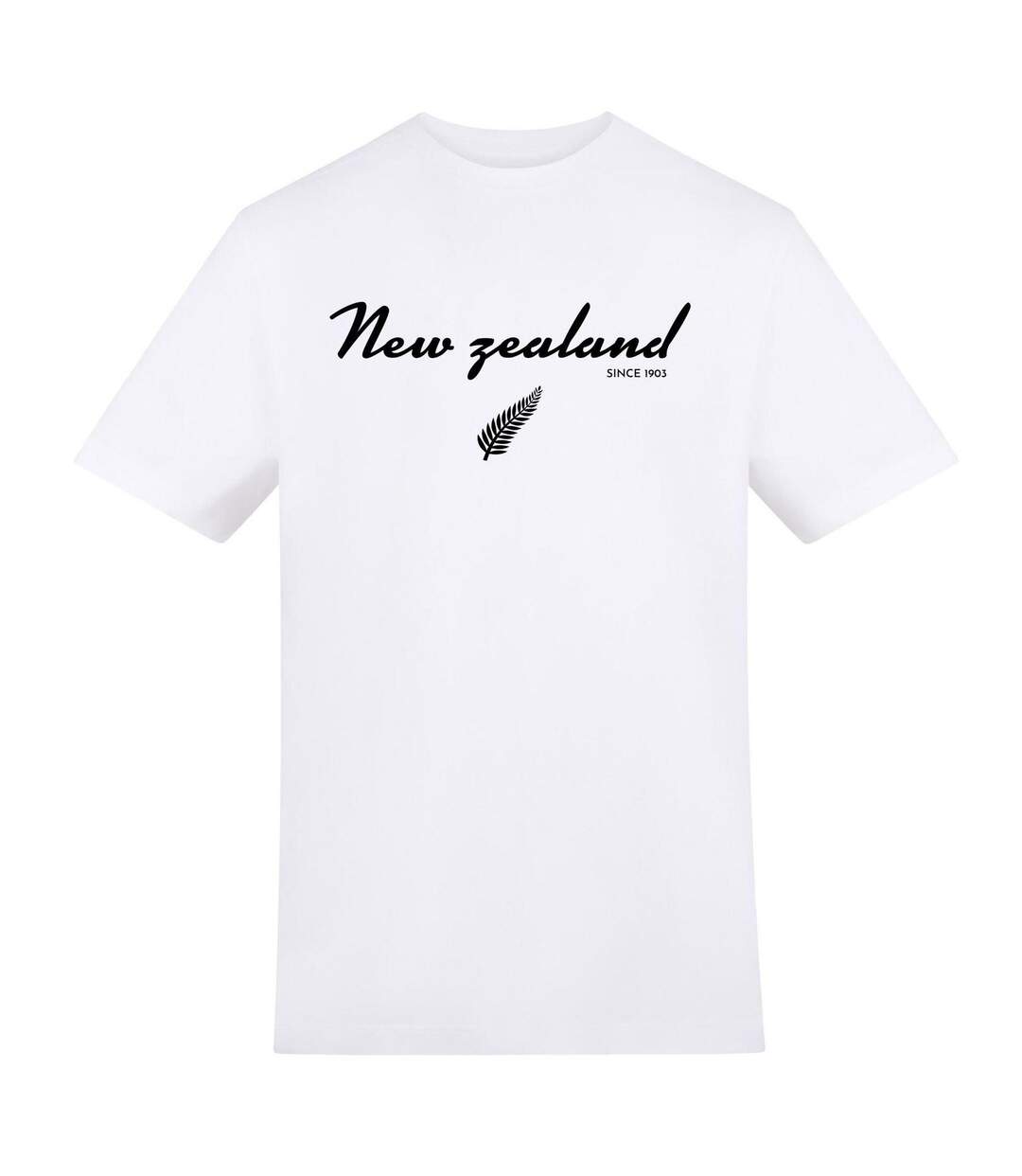 Unisex Adult New Zealand Since 1903 T-shirt White AWD-1