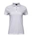 Womens/ladies Luxury Sport Polo Shirt White Tee Jays-1
