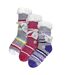 3 Pairs Ladies Soft Fluffy Lounge Socks | Warm Cosy Home Slipper Socks-2